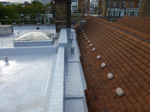 Lead Box Gutter Lined With the New SD650 Roofing System