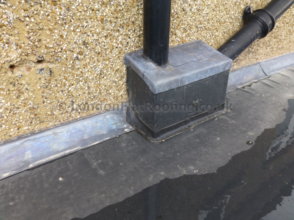 EPDM Rubber Roofing - Box Around Pipes