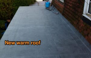 New warm EPDM roof